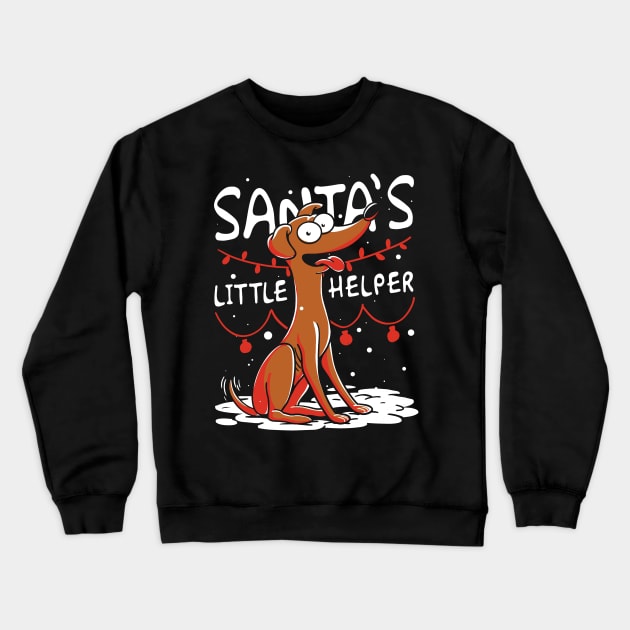 Santa's Little Helper Crewneck Sweatshirt by fitasartwork